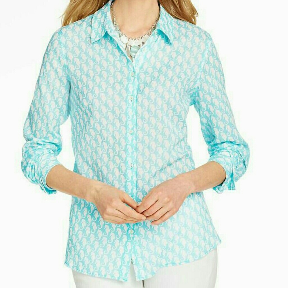 Talbots seahorse top